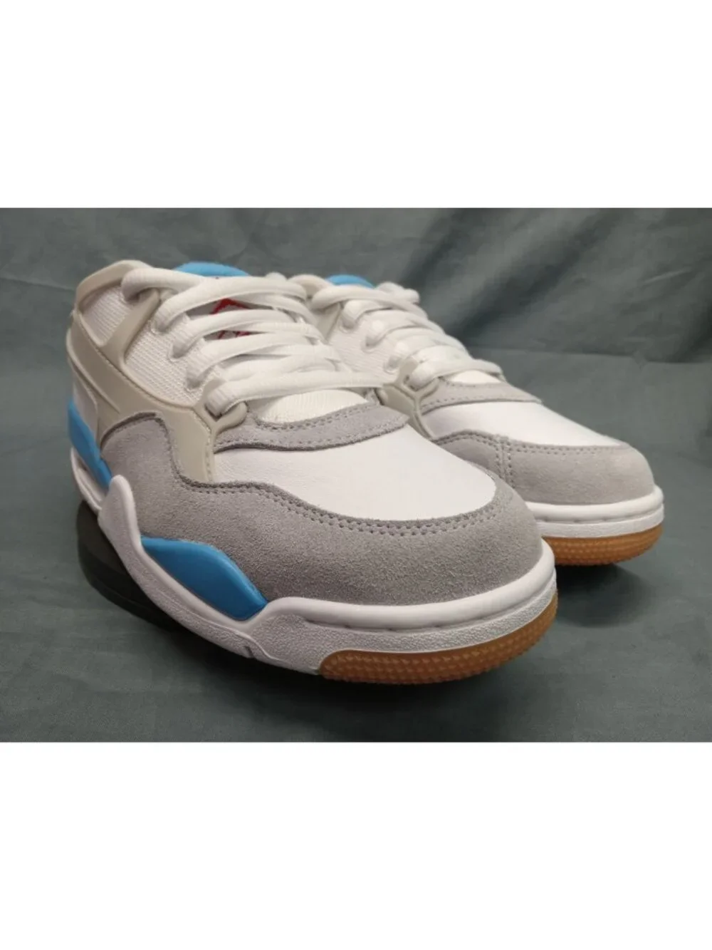 Nike Boys Air Jordan 4 RM (GS) Sneakers Mesh White Blue Size 6 NEW NO BOX!